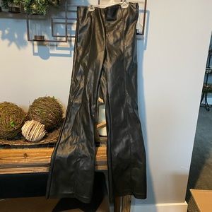 Zara crop flare leg pants